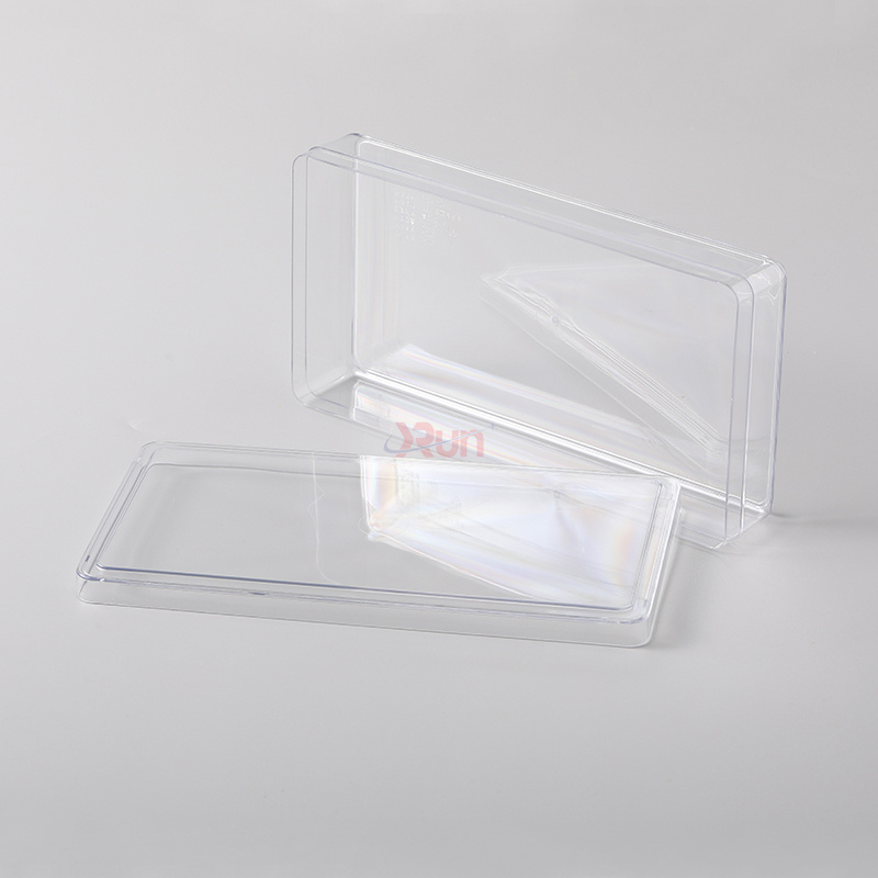 Our advanced manufacturing of large plastic jars ensures we can supply the perfect inserts for our spacious rectangular clear box, creating superior plastic cake containers for effective custom chocolate packaging.